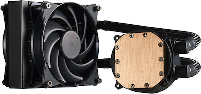 CoolerMaster Masterliquid 120 Push-Pull Водно охлаждане на процесор Единичен вентилатор 120мм за Socket AM4/AM5/1200/115x с Не разполага Осветление Черна