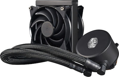 CoolerMaster Masterliquid 120 Push-Pull Водно охлаждане на процесор Единичен вентилатор 120мм за Socket AM4/AM5/1200/115x с Не разполага Осветление Черна