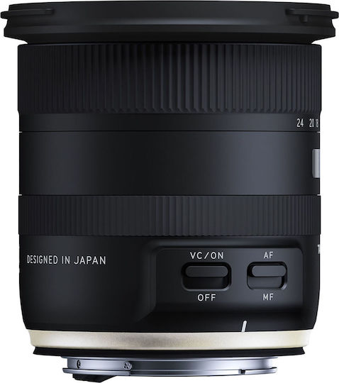 Tamron Crop Φωτογραφικός Φακός 10-24mm f/3.5-4.5 Di II VC HLD Wide Angle Zoom για Canon EF Mount Μαύρος