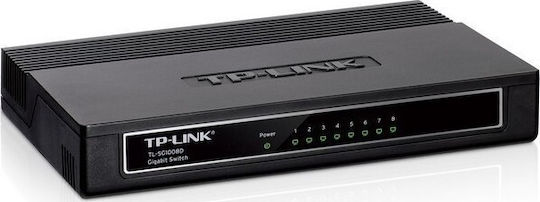 TP-LINK TL-SG1008D v5 Unmanaged L2 Switch με 8 Θύρες Gigabit (1Gbps) Ethernet