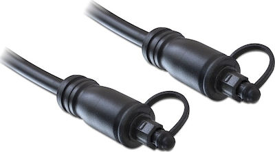 DeLock Optical Audio Cable TOS male - TOS male Μαύρο 2m (82888)