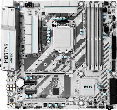 MSI B250M Mortar Arctic Motherboard Micro ATX mit Intel 1151 Socket