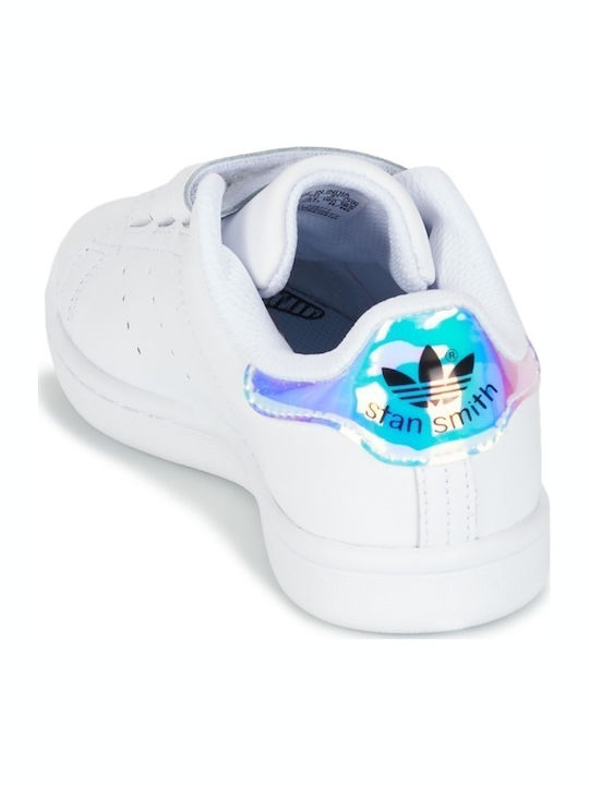 Stan Smith STAN SMITH CF C Kids Sneakers with Scratch Metallic Silver / Cloud White