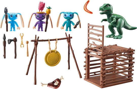 Playmobil Super4 Alien Warrior with T-Rex Trap for 5+ years years old