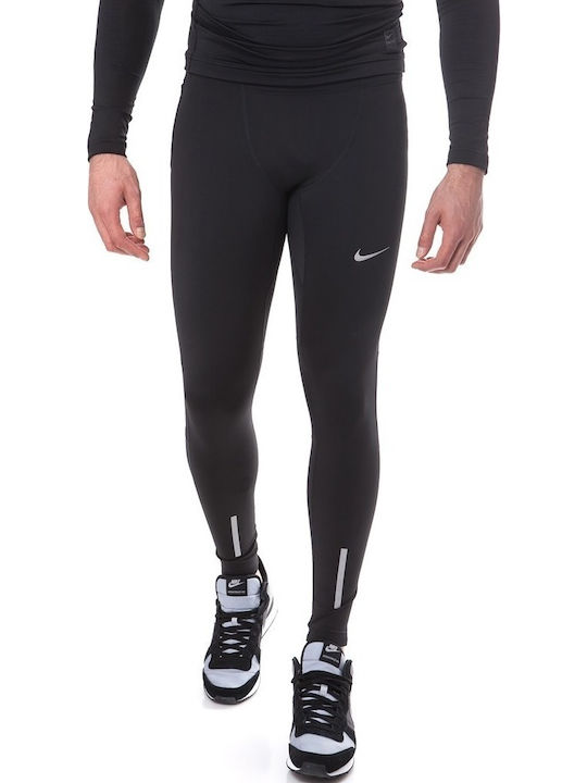 Nike Power Tech Running Ανδρικό Αθλητικό Κολάν Μακρύ Μαύρο