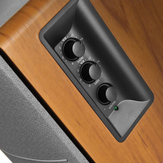 Edifier R1280DB Αυτοενισχυόμενα Ηχεία με Bluetooth 42W (Ζεύγος) Καφέ