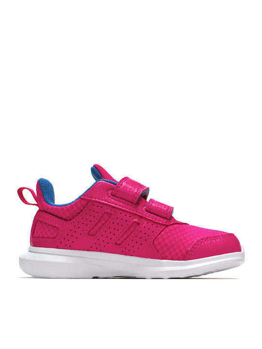 Hyperfast 2 Kids Sports Shoes Running with Hoop & Loop Closure Fuchsia