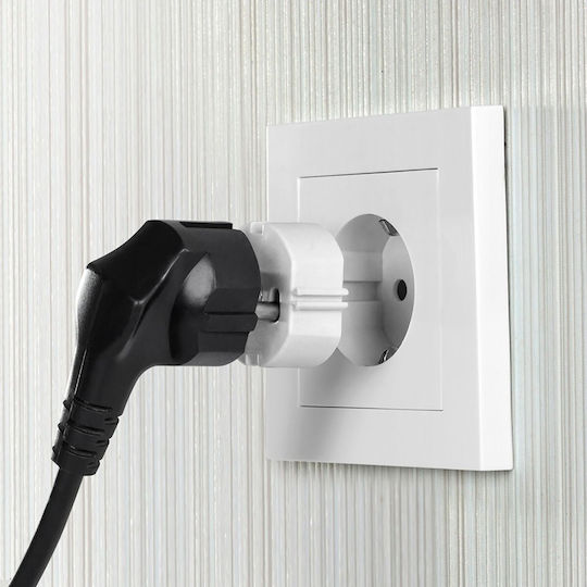 Reer Socket Protective Cover Simple Placement made of Plastic in White Color 5pcs