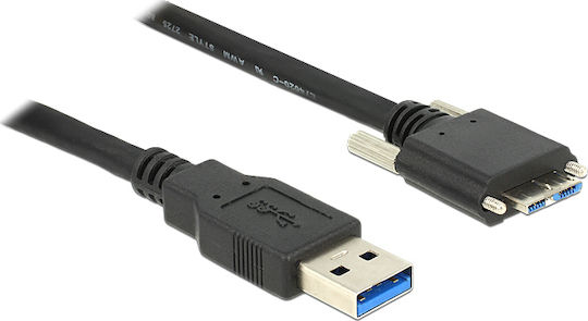 DeLock Regular USB 3.0 to micro USB Cable Μαύρο 3m (83599)