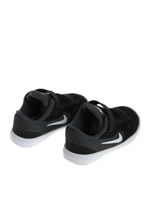 Revolution 3 I Αθλητικά Παιδικά Παπούτσια Running με Σκρατς Dark Grey / White / Black