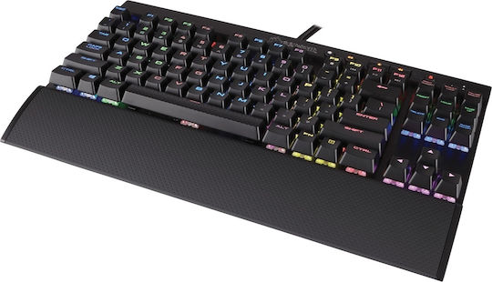 Corsair K65 RGB Rapidfire Gaming Μηχανικό Πληκτρολόγιο Tenkeyless με Cherry MX Speed διακόπτες και RGB φωτισμό (Αγγλικό UK)