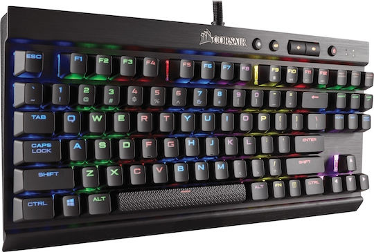 Corsair K65 RGB Rapidfire Gaming Μηχανικό Πληκτρολόγιο Tenkeyless με Cherry MX Speed διακόπτες και RGB φωτισμό (Αγγλικό UK)