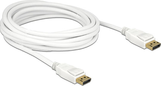 DeLock Cable DisplayPort male - DisplayPort male 5m White (84879)