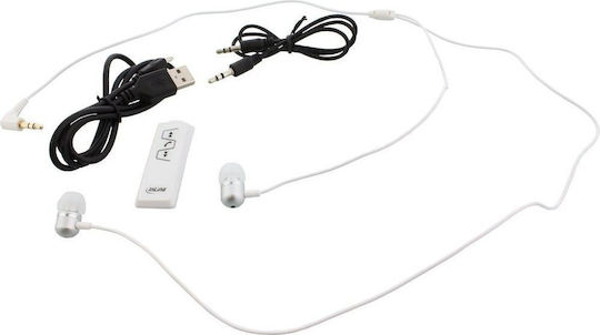 InLine 55354W In-ear Bluetooth Handsfree Ακουστικά Λευκά