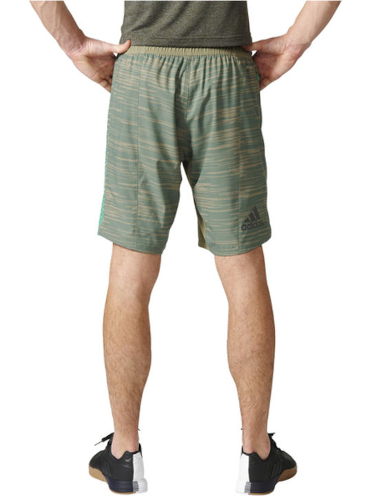 Adidas Power Short GFX2 Men's Swimwear Bermuda Khaki with Patterns