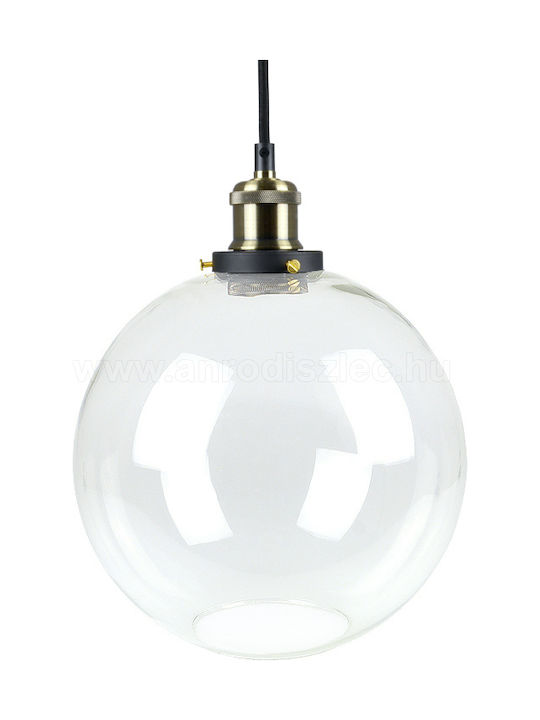 V-TAC Pendant Light Single-Light for Socket E27 Transparent