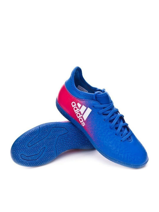 X16.3 In IN Kids Soccer Cleats Indoor Blue
