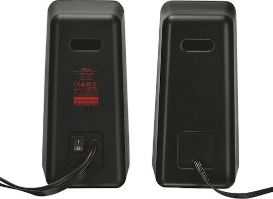 Trust GXT 608 Computerlautsprecher 2.0 mit Leistung 18W in Schwarz Farbe