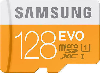 Samsung microSDXC 128GB Class 10 U1 UHS-I με αντάπτορα