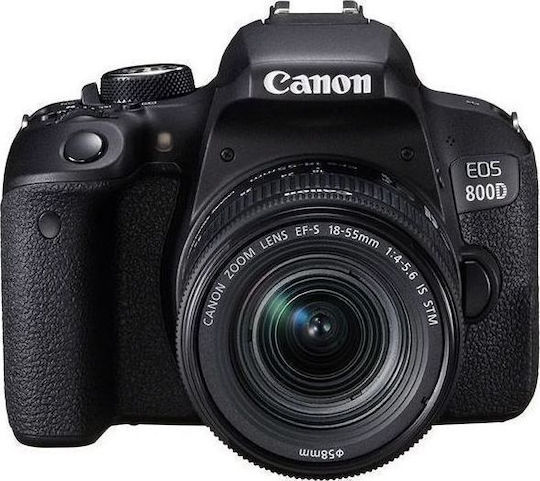Canon DSLR Фотоапарат EOS 800D Crop Frame Комплект (EF-S 18-55mm F4-5.6 IS STM)