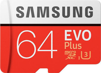 Samsung Evo Plus microSDXC U3 UHS-I 100MB/s με αντάπτορα
