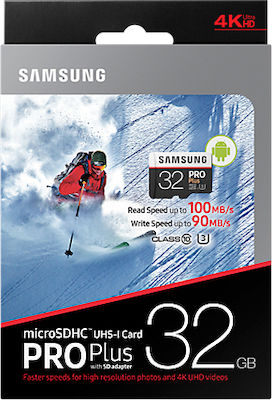 Samsung Pro Plus microSDHC U3 UHS-I 100MB/s