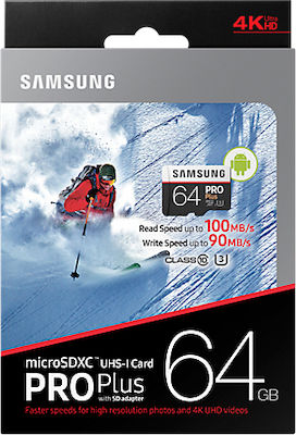 Samsung Pro Plus microSDXC U3 UHS-I 100MB/s