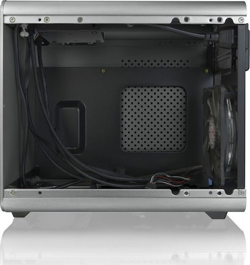 Raijintek Metis Plus Mini Tower Κουτί Υπολογιστή με Πλαϊνό Παράθυρο Ασημί