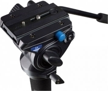Benro Benro Fotografie- & Videostative A48FDS4 aus Aluminium mit Einfaches Fußbett mit Hydraulisch Integrierter Kopf und Maximalbelastung 6kg