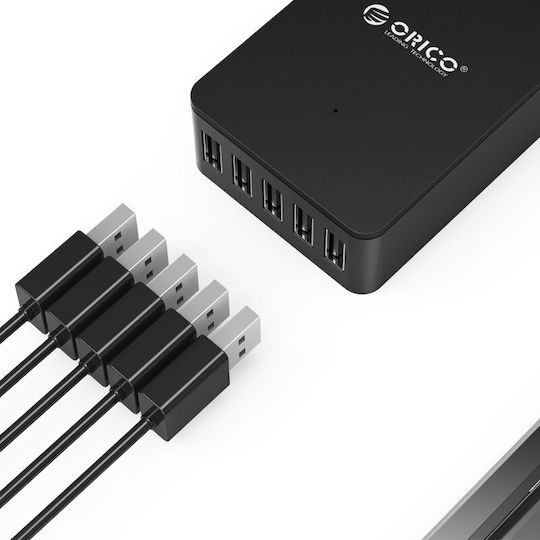Orico 40W Черен (CSE-5U-BK)