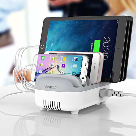 Orico Charging Station 120W Power Delivery In White Colour DUK-10P-WH