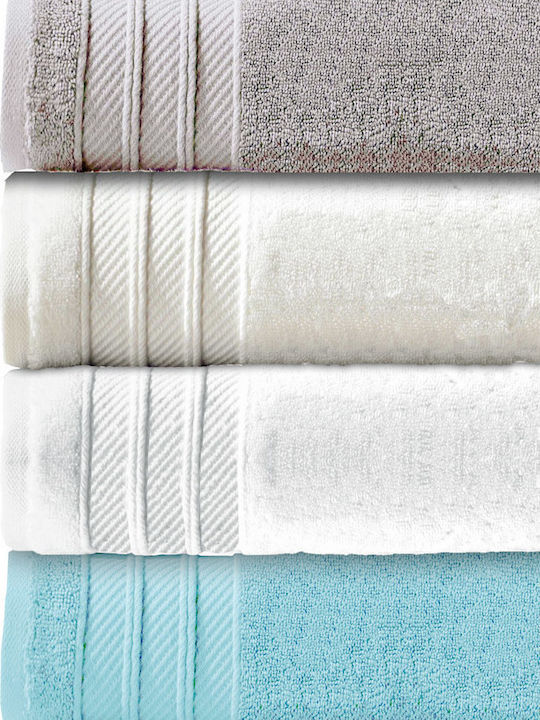 Anna Riska Πετσέτα Χεριών Soft 30x50εκ. Sky Blue Βάρους 600gr/m²