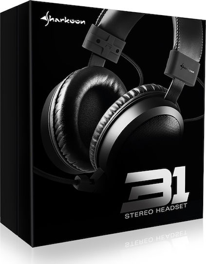 Sharkoon B1 Over Ear Gaming Headset με σύνδεση 2x3.5mm / 3.5mm