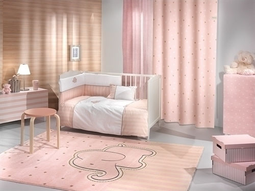 Saint Clair Παιδική Κουρτίνα Starlight με Τρουκς Pink 160x250εκ.