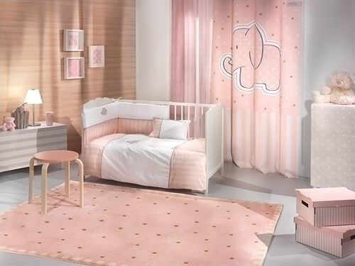 Saint Clair Детска завеса Africa с куки Pink 1752030115047 160x250cm