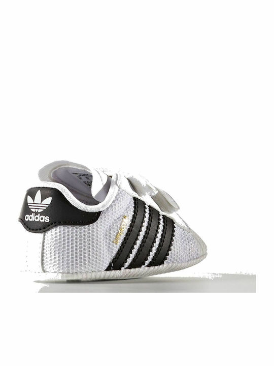 adidas Βρεφικά Sneakers Αγκαλιάς Λευκά Superstar