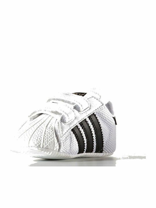 adidas Βρεφικά Sneakers Αγκαλιάς Λευκά Superstar
