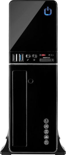Inter-Tech It-607 Desktop Sw Мини Кула Компютърна Кутия Черна