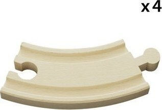 Brio Toys Short Curved Tracks Railroad Tracks