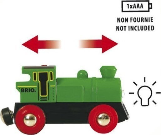 Brio Toys Powered Engine Τρενάκι από Ξύλο για 3+ Ετών