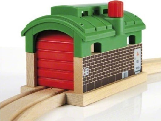 Brio Toys Train Garage Set mit Zug aus Holz