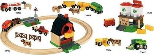 Brio Toys Farm Railway Сет с Влакче за 3+ години+ Години