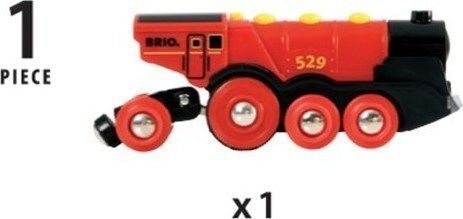 Brio Toys Mighty Red Action Locomotive Τρενάκι με Ήχο και Φως για 3+ Ετών