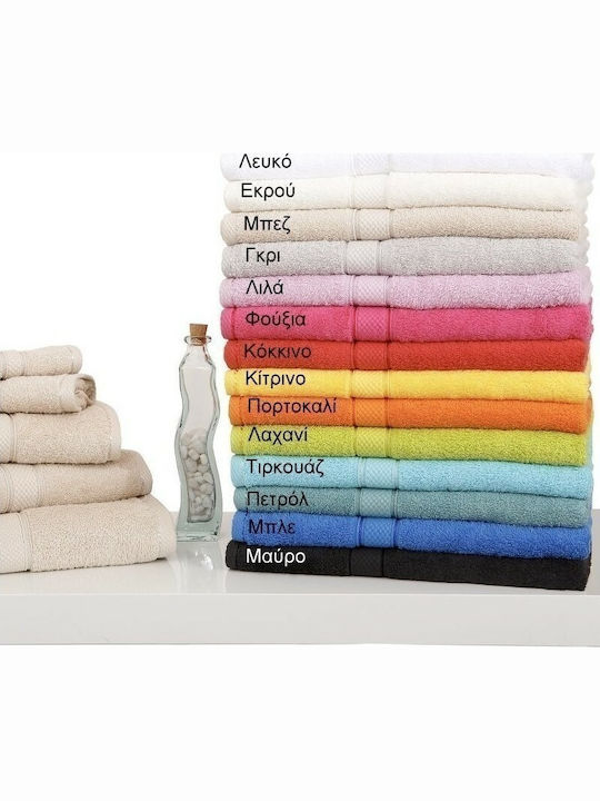 Viopros 3pc Bath Towel Set Classic 640349 Lila Weight 480gr/m²