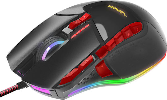Patriot Viper V570 RGB Laser Gaming Ποντίκι 12000 DPI Μαύρο