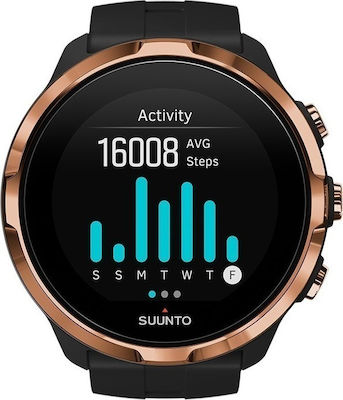 Suunto Spartan Sport Wrist HR Stainless Steel 50mm Waterproof Smartwatch with Heart Rate Monitor (Black)