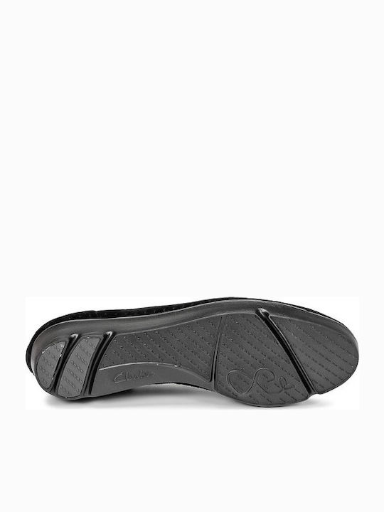 Evie Buzz Suede Γυναικείες Μπαλαρίνες σε Μαύρο Χρώμα