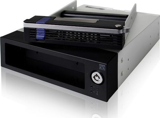 Icy Dock DataCage DataCage Basic 3.5 inch Hot-Swap SATA/SAS HDD Mobile Rack Backplane Cage for External 5.25 Inch Drive Bay Μαύρο MB876SK-B