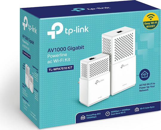 TP-LINK TL-WPA7510 KIT v1 Powerline Double Wi‑Fi 5 and Gigabit Ethernet Port