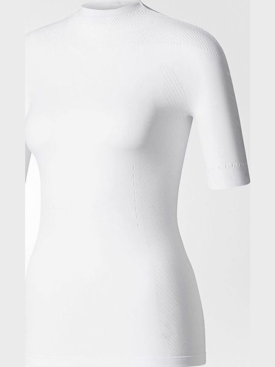 Women's Summer Warpknit Slim Tee with 3/4 Sleeve White